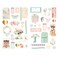 Peach Tea Collection Chipboard Stickers - 44 pcs w foil details